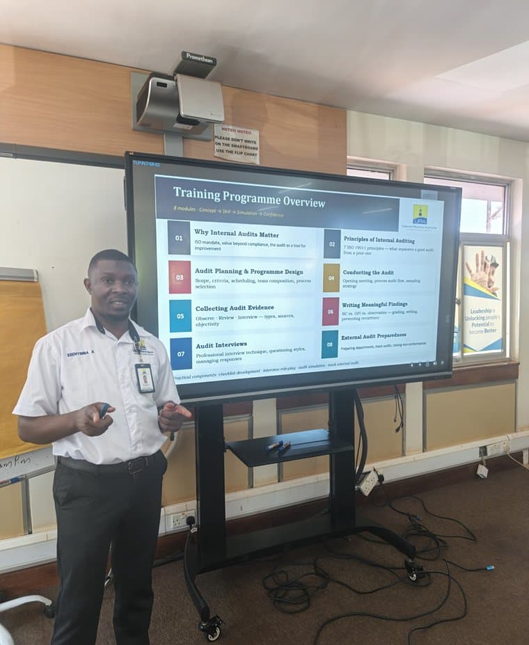 Vulpian Consultants delivering an internal audit training session